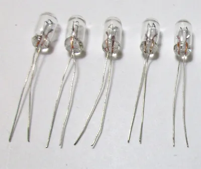 5 (Five) Bulbs 6V 40ma Light Bulb Very Small 2mm Tiny Miniature Mini Lamp  • $6.50