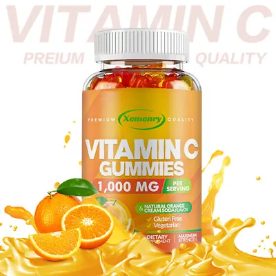 Vitamin C Gummies 1000mg - Multivitamin Supplements Immune Support Unisex • $9.12