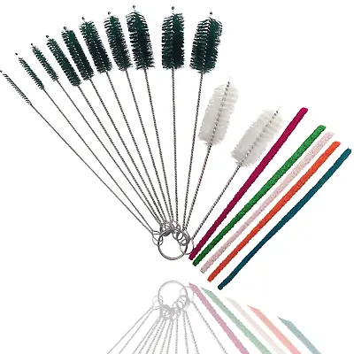 £4.90 • Buy Pipe Cleaners Set Of 17 Cleaning Brushes For Small Spaces Multi-Size Straw Windo