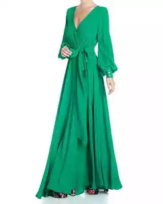 NWOT MEGHAN LA Lilypad Surplice Maxi Dress S • $89