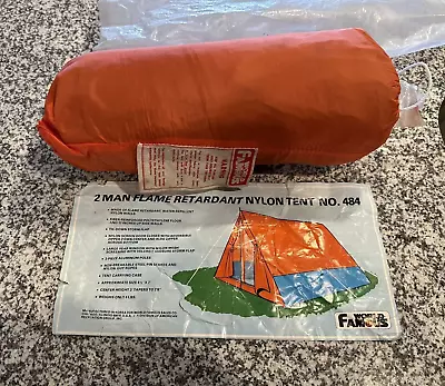 Vintage Tent World Famous Sports Backpacking 2 Man Nylon Tent No. 484 • $85