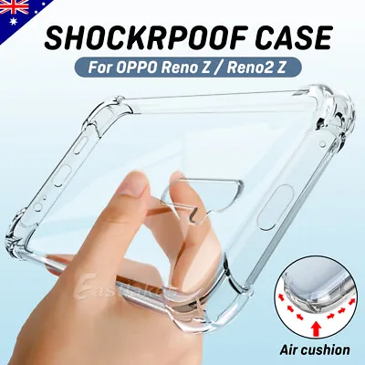 For Oppo Reno Z Reno2 Z Reno8 Lite Case Shock Resistant Transparent Slim Cover • $5.49