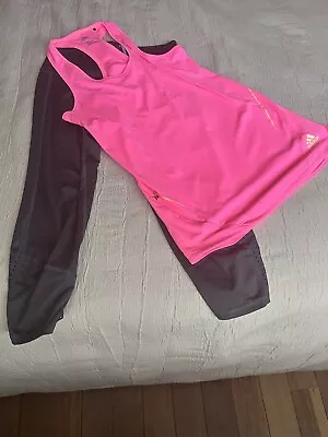 $15.50 • Buy Womens Adidas Active Wear (pant+ Top) Size XS/ 8 Good Condition