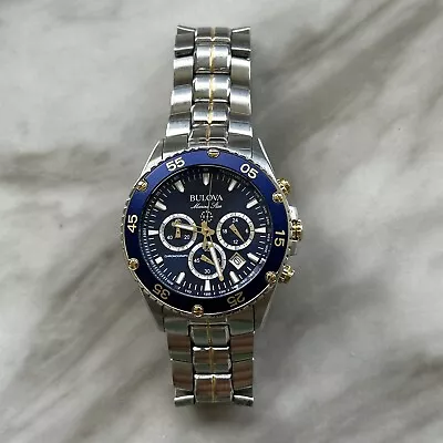 Bulova - Marine Star Collection Men's Quartz Watch - 98B400 - Great Condition • $125