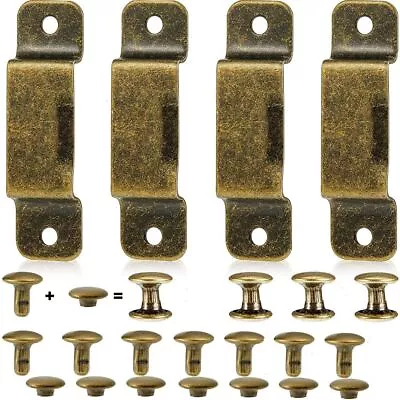 4 Set Bronze Belt Metal Holder Clips Fitting Screws Tape Measure Clip  Tool • £4.50