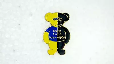 Marie Curie Bear Eclipse 1999 Charity Pin Badge • £5.99