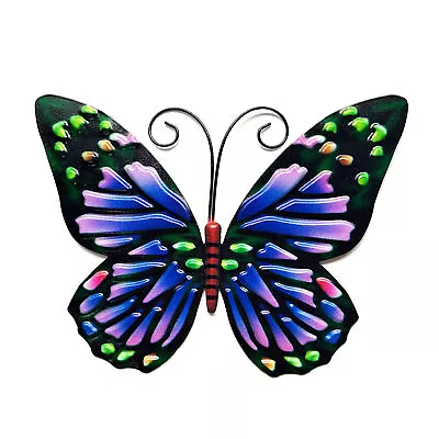 Metal Butterfly Ornament Wall Art Decor Outdoor Fence Decoration Hanging  • $11.24