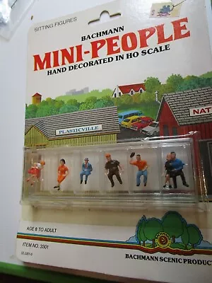 Bachmann Mini-People HO #3301 Sitting Figures Set Vintage  • $11.50