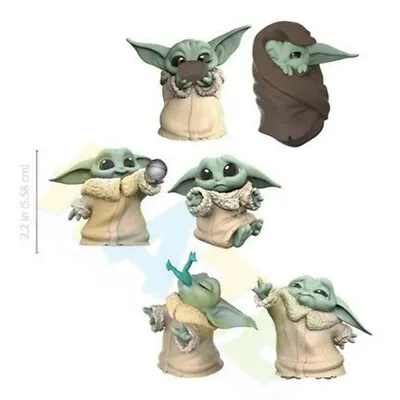 6pcs/set Mandalorian Baby Yoda PVC Figure Model Toy Gift No Box • $29.68