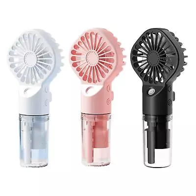 Handheld Misting Fan Mini Fan Humidifier Desk Fan Compact Spray Water Mist Fan • $10.58