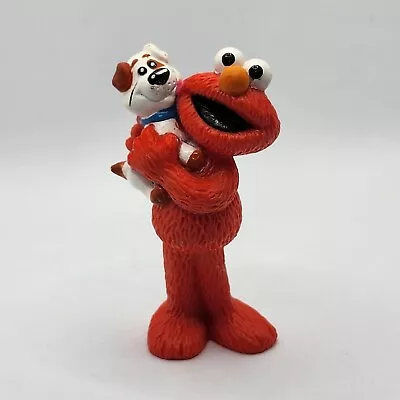 Vintage Elmo & Puppy Dog PVC Figure Sesame Street 1999 Tyco Cake Topper • $24.99