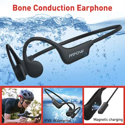 MPOW Wireless Bone Conduction Headphones Bluetooth Sport Earphones MP3 Player • $50.89