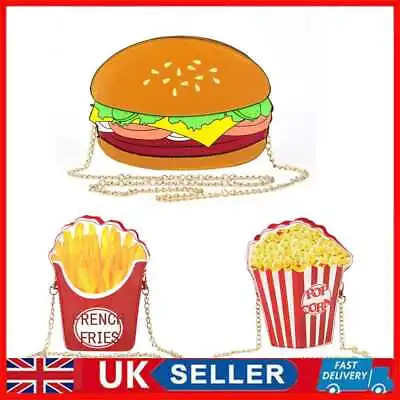 £7.39 • Buy Woman Hamburger Cupcake PU Chain Bag Popcorn Fries Crossbody Messenger Bags