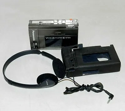 Vtg Panasonic Walkman Cassette Recorder Model RQ-355A  And Sony Headphones • £38