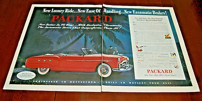  1952 Print Sales Ad Advertisement Art Poster Car Automobile Packard 2pg 13x20 • $10.88