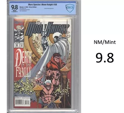 Marc Spector: Moon Knight #58 - Key & Hellbent 1st App (x3) -CBCS 9.8 - New Slab • $154.99