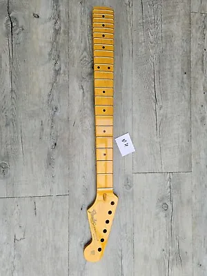 Yellow Maple ST Guitar Neck 22 Fret Electric Guitar Parts Maple Fingerboard #4 • £45