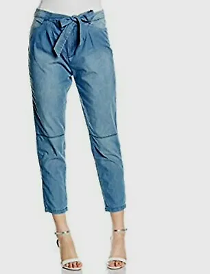 NEW MISS SIXTY JENNA Trousers Jeans Size 29 Uk 10-12 Bag Topsummer Cotton Crop  • $28.57