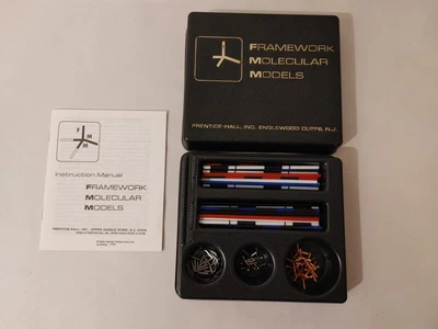 $7.95 • Buy Vintage Framework Molecular Models Prentice-Hall 1965 Science Kit