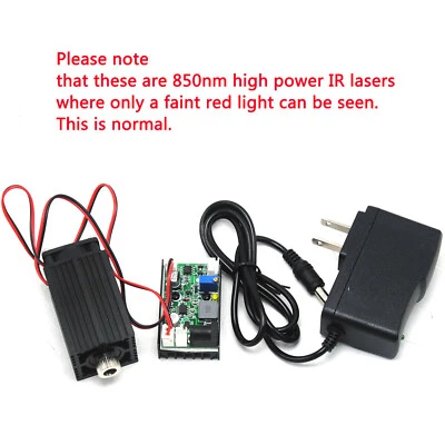 $79.17 • Buy 850nm 1W Infrared Dot Laser Module IR Diode Long Time Work 33x50mm