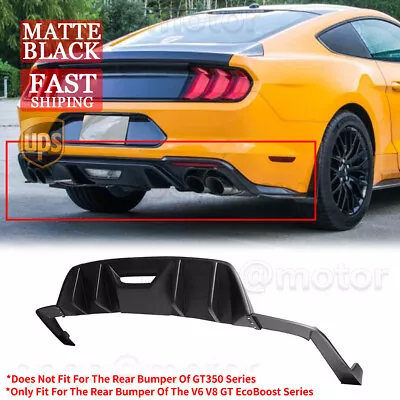 For Ford Mustang 15-17 HN Style Textured Rear Bumper Diffuser W/Corner Extension • $119.99