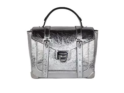 Michael Kors Manhattan Medium Top Handle Leather Satchel Crossbody Bag Authentic • $154