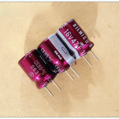 ELNA SILMIC II 47uF/16V47uF Audio Electrolytic Capacitor 8X11.5mm Copper Pins • $2.87