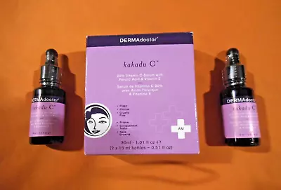 NIB DERMAdoctor Kakadu C 20% Vitamin C Serum 0.5 Fl Oz / 15 Ml  2-pack • $35