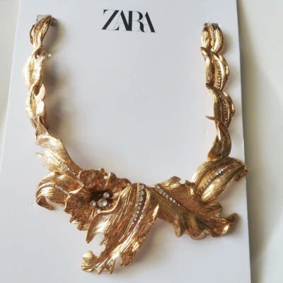 $29.99 • Buy 16  New Zara Floral Collar Statement Necklace Gift Vintage Women Party Jewelry