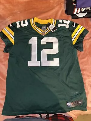 Green Bay Packers Aaron Rodgers #12 Nike Men's Green Vapor Elite Jersey Sz 48 • $120