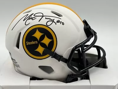 Mitchell Trubisky Signed Steelers Lunar Eclipse Mini Helmet AUTO Fanatics • $11.50