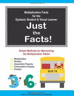 Multiplication Facts For The Dyslexic Student Amp Visual Learner - Just - GOOD • $7.30