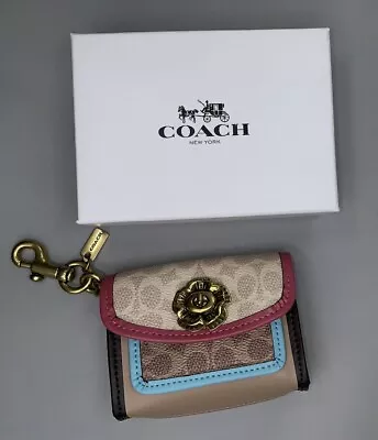 Coach Camellia Mini Purse Charm Keychain New In Gift Box • $55