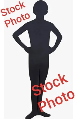 Rubies Forum Novelties I Am Invisible Black Costume Morph Body Suit Boys M 8-10 • $17.99