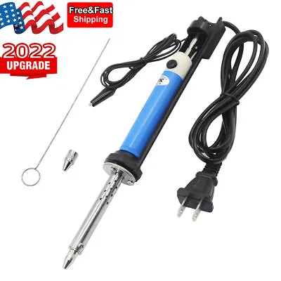 $14.47 • Buy Electric Vacuum Solder Sucker Pump Desoldering Gun Welding Iron Tools Blue 110V