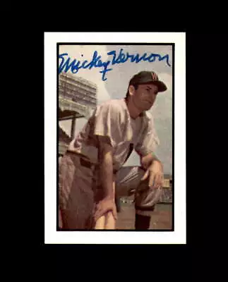Mickey Vernon Signed 1953 Bowman Color Reprint Washington Senators Autograph • $14