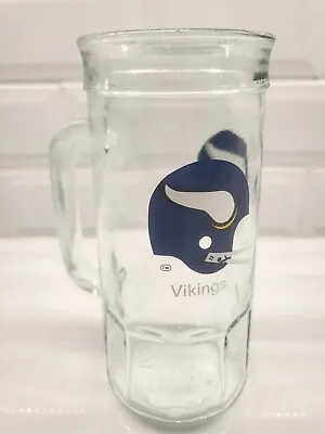Vintage Minnesota Vikings Fisher Peanuts Glass Stein Beer Mug Helmet NFL 20 Oz • $9.99