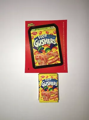 Topps Wacky Packages Sticker And Eraser Series 2 #5 Foot Gushers Card • $10.07