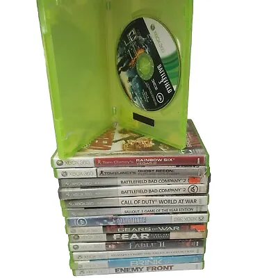 Lot Of 14 XBox 360 Games Bundle Battlefield Brink Fallout 3 Tom Clancy Call Duty • $41.99