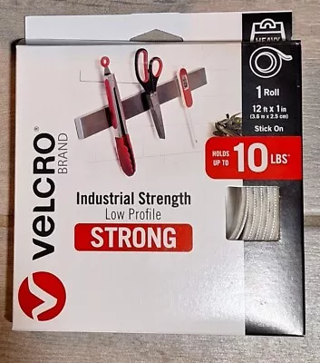 Velcro Heavy Industrial Heavy Duty Strength Low Profile White 12' X 1  Roll 10LB • $15