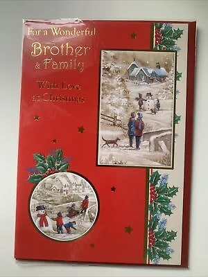 Brother And Family Christmas Card  • £1.99