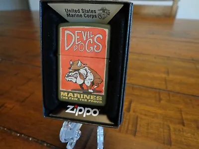 Usmc United States Marine Corps Bulldog Devil Dogs The Few Proud Zippo Lighter • $29.95