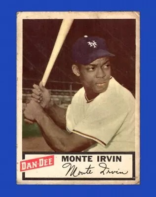 1954 Dan-Dee Set-Break Monte Irvin LOW GRADE (crease) *GMCARDS* • $5.50