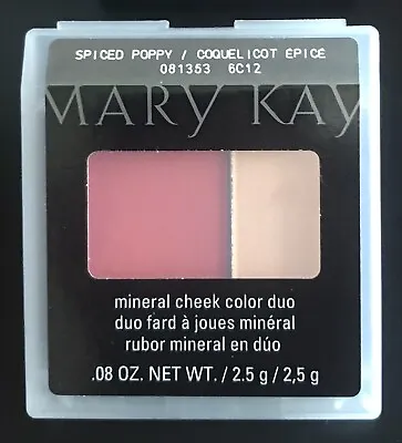 New In Package Mary Kay Mineral Cheek Color Duo Blush Spiced Poppy Full Size • $6.95