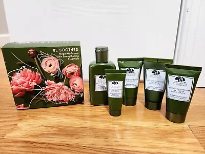 $22.95 • Buy Origins Be Soothed Mega Mushroom Skin Strengthening Essentials 5 Piece Set/Kit