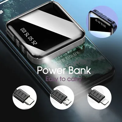 $19.69 • Buy Portable 10000mAh Power Bank Mini USB Pack LED Battery Charger For Mobile Phone
