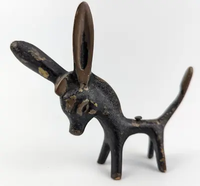$39.99 • Buy Vintage Hakuli Donkey Brass Made In Israel