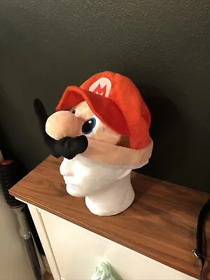 Mario Hat With Mustache Adult Super Mario Brothers Halloween • $15