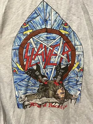 Rare Slayer Shirt Bolt Thrower/Exodus/Death/Napalm Death/megadeth/anthrax/Danzig • $39.99