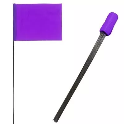100 Pack Marking Flags Purple Lawn Flags For Landscape Irrigation Survey Flags • $19.99